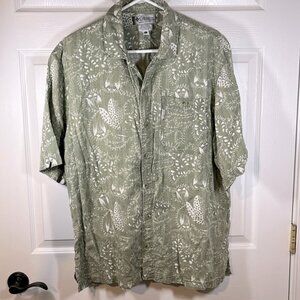 Columbia Sportswear Tropical Hawaiian Party Travel SHIRT Men’s L Lightweight